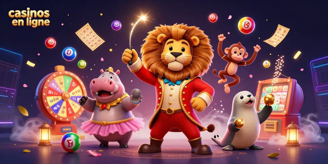 Jouez aux jeux de casinos en ligne avec des personnages animés colorés et des effets dynamiques.