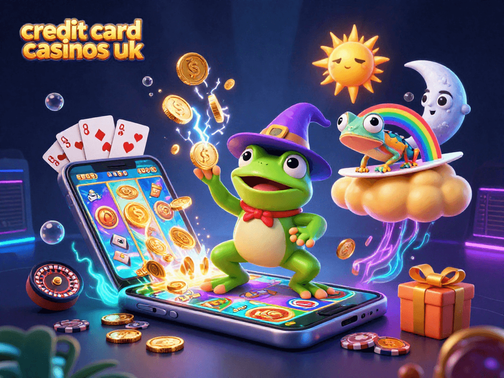 Experience thrilling gameplay at credit card casinos uk with vibrant, dynamic 3D characters and casino elements.