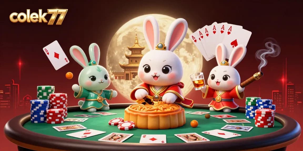 Experience the thrill of colek 77 gambling with our vibrant casino illustration showcasing dynamic gaming elements.