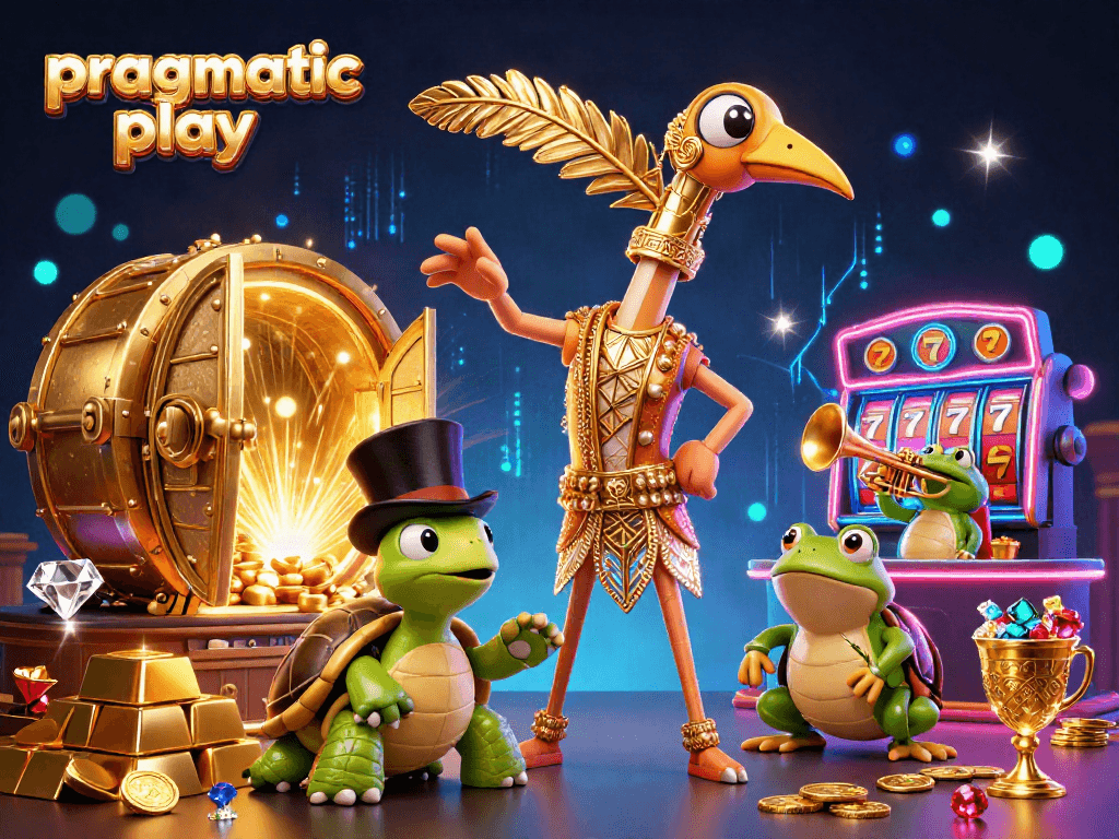 Experience pragmatiac play with vibrant 3D casino imagery showcasing enchanting characters and exciting game elements.
