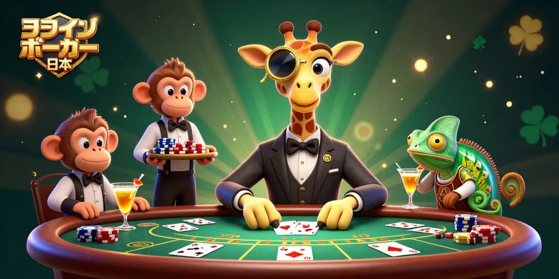 オンラインポーカー 日本を楽しむ高級ポーカーシーンで、ゴージャスなキャラクターたちが賑わっています。