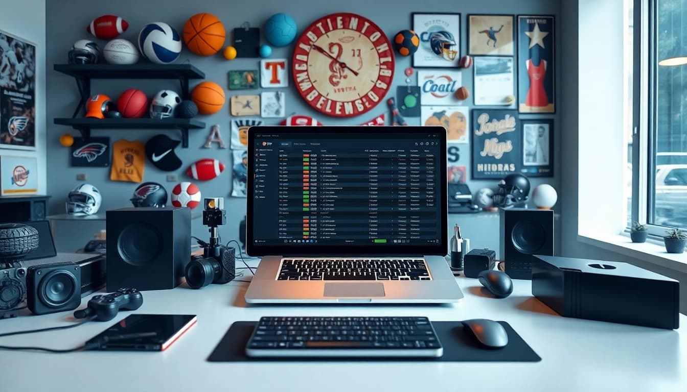Explore the best sports betting sites India with a sleek sports betting setup and modern tech.