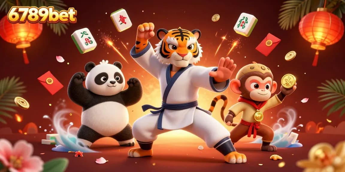 Engage with thrilling gaming action at 6789bet amidst a vivid 3D casino illustration.