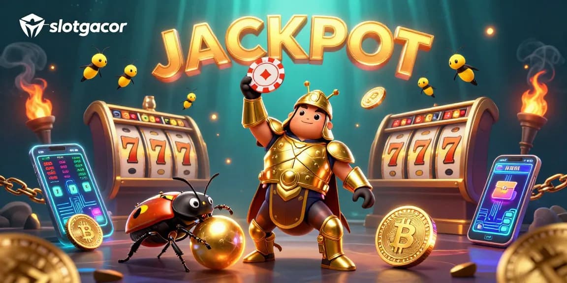 Spin the reels of slotgacor with a lively cartoon beetle and dazzling jackpot elements!