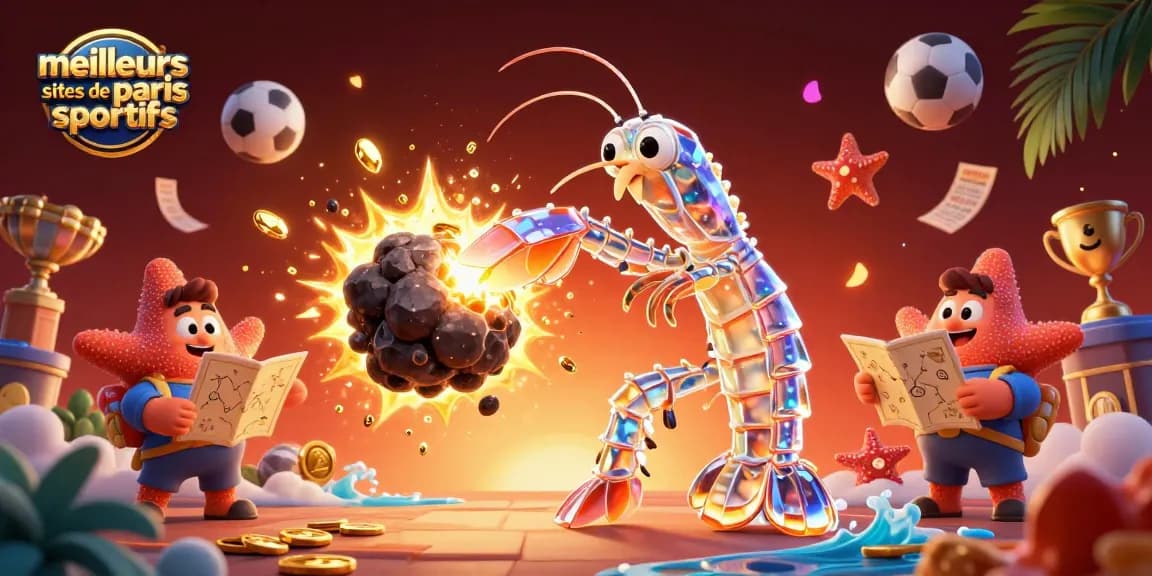 Découvrez les meilleurs sites de paris sportifs avec des personnages animés captivants dans une scène dynamique.