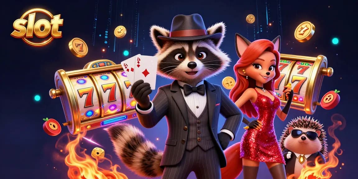 Spin the reels and win big at the vibrant slot game arena featuring lively characters and exciting elements.