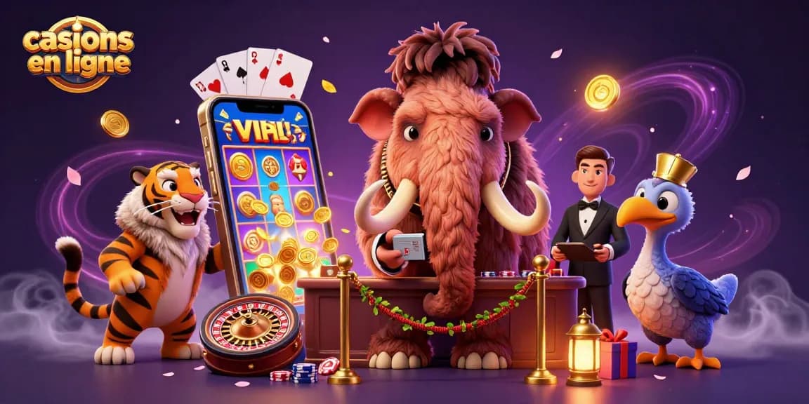 Découvrez les casinos en ligne avec un mammouth bouncer, un tigre VIP et un dodo portier dans un univers ludique fascinant.