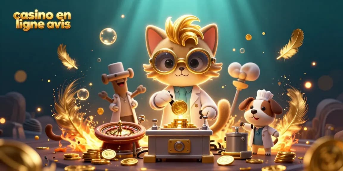 Casino en ligne avis : Plongez dans l'univers des jeux avec notre illustration ludique