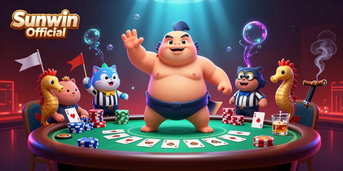Experience thrilling gameplay with Sunwin Official in this vibrant underwater casino scene.