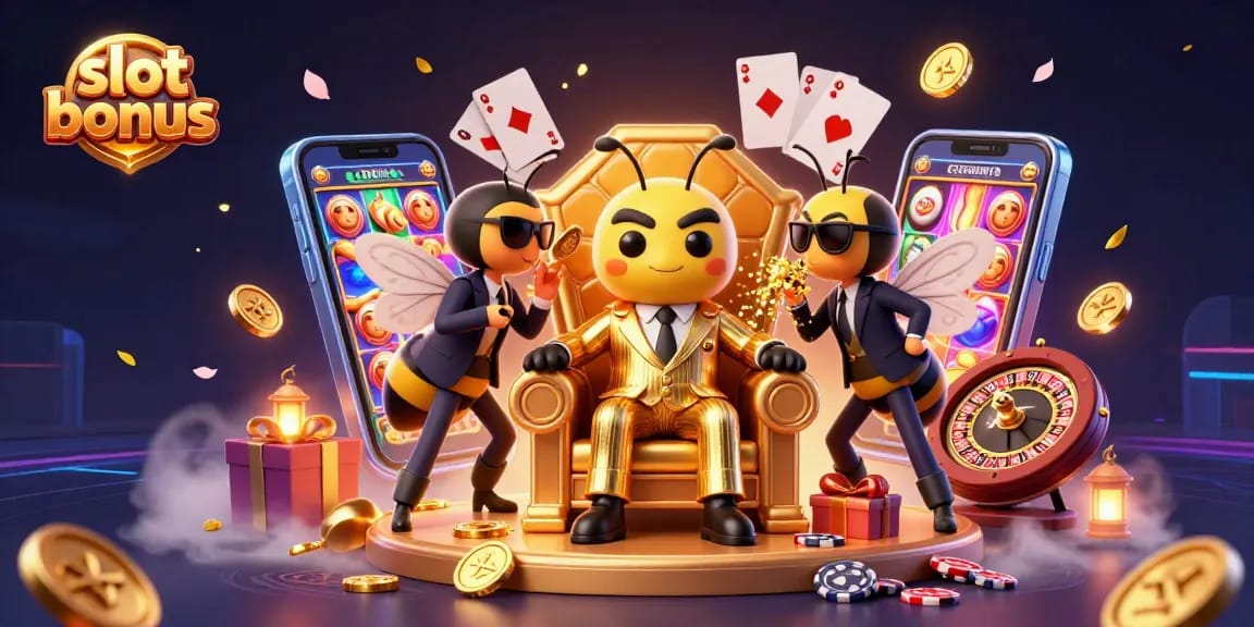 Experience the thrilling slot bonus in this dynamic 3D casino scene featuring exciting game elements.