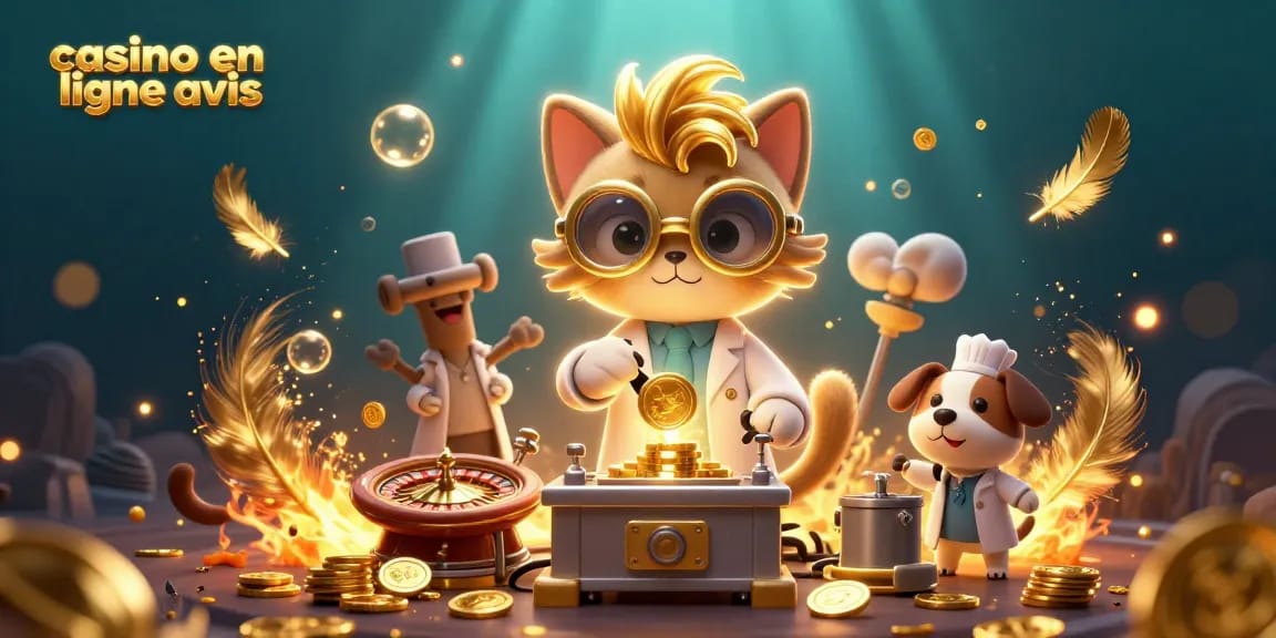 Casino en ligne avis : Plongez dans l'univers des jeux avec notre illustration ludique
