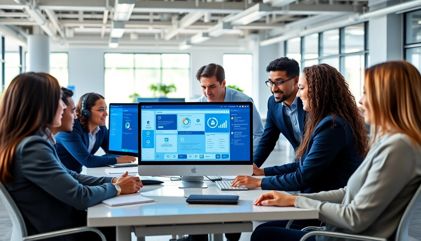 Utilize enterprise assistant software to streamline collaboration in a modern workspace.