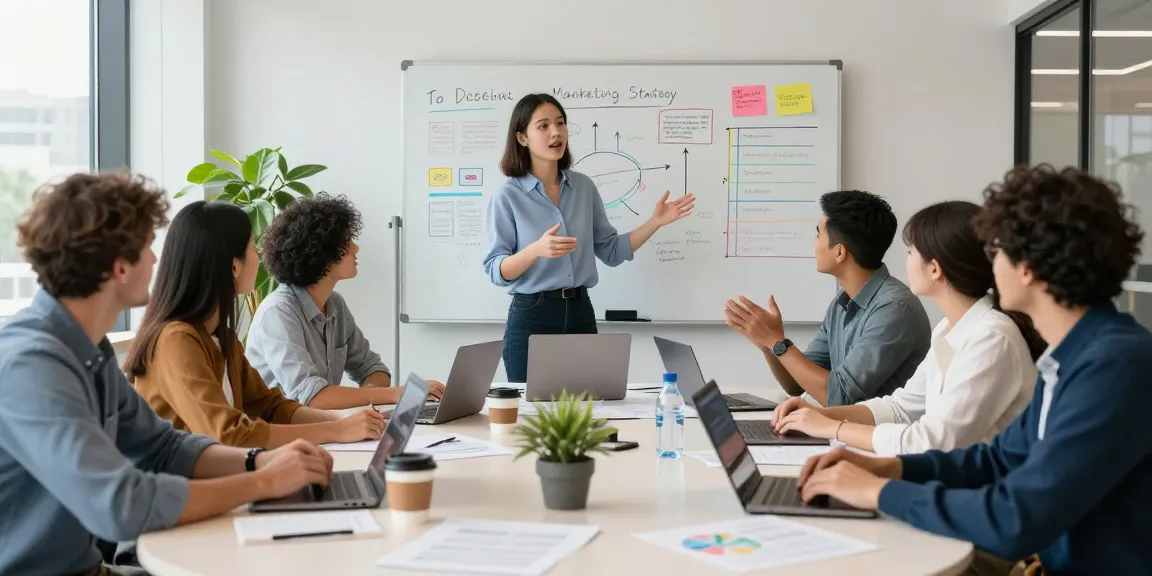 Team collaborating on digital marketing strategies at https://factors.org.uk in a modern office setting.