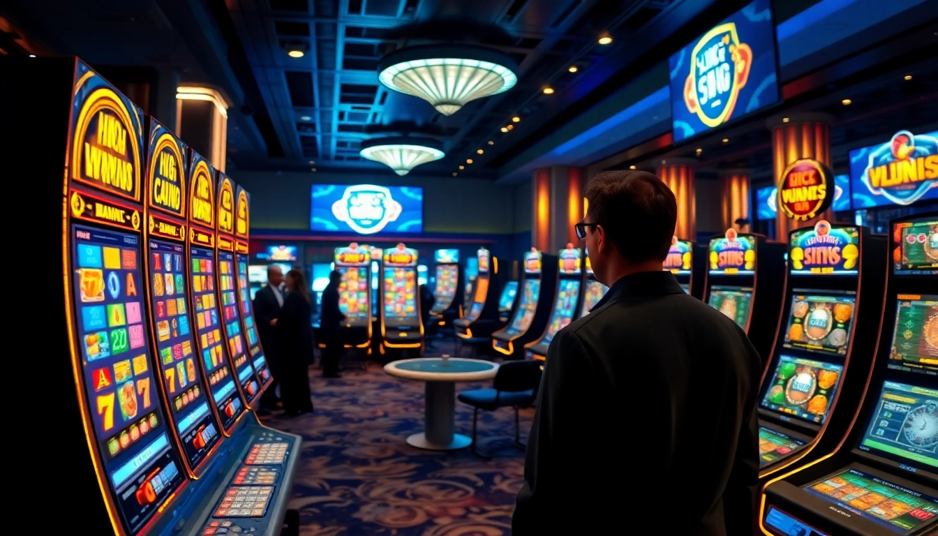 Experience the excitement at the Best payout online casino UK with engaging slot machines and vibrant colors.