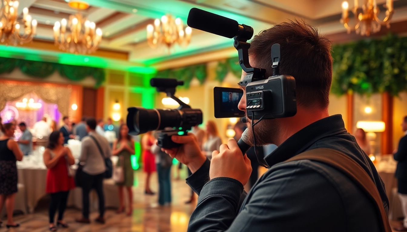 Capture memorable moments with event videography services at lively celebrations.