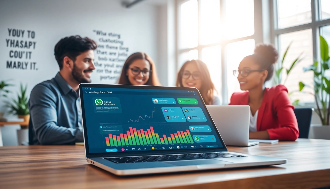 Enhance customer relationships using WhatsApp Smart CRM in a professional office collaboration.