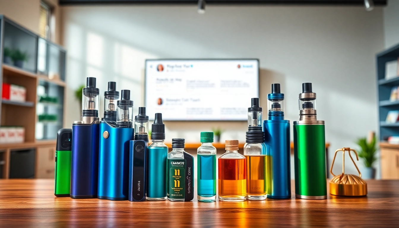 Browse high-quality products at vape juice depot in a stylish vape shop setting.