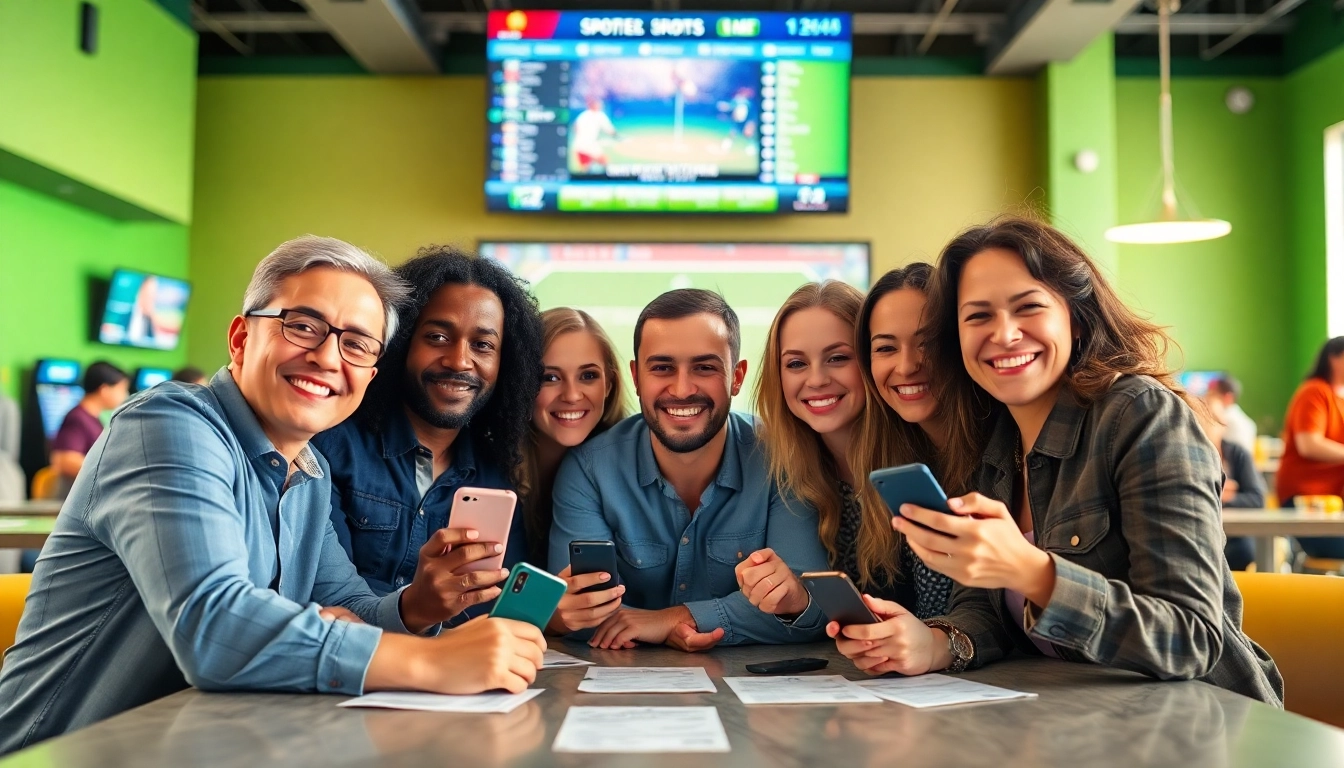 Engaged individuals celebrating Alabama sports betting at a lively gathering.