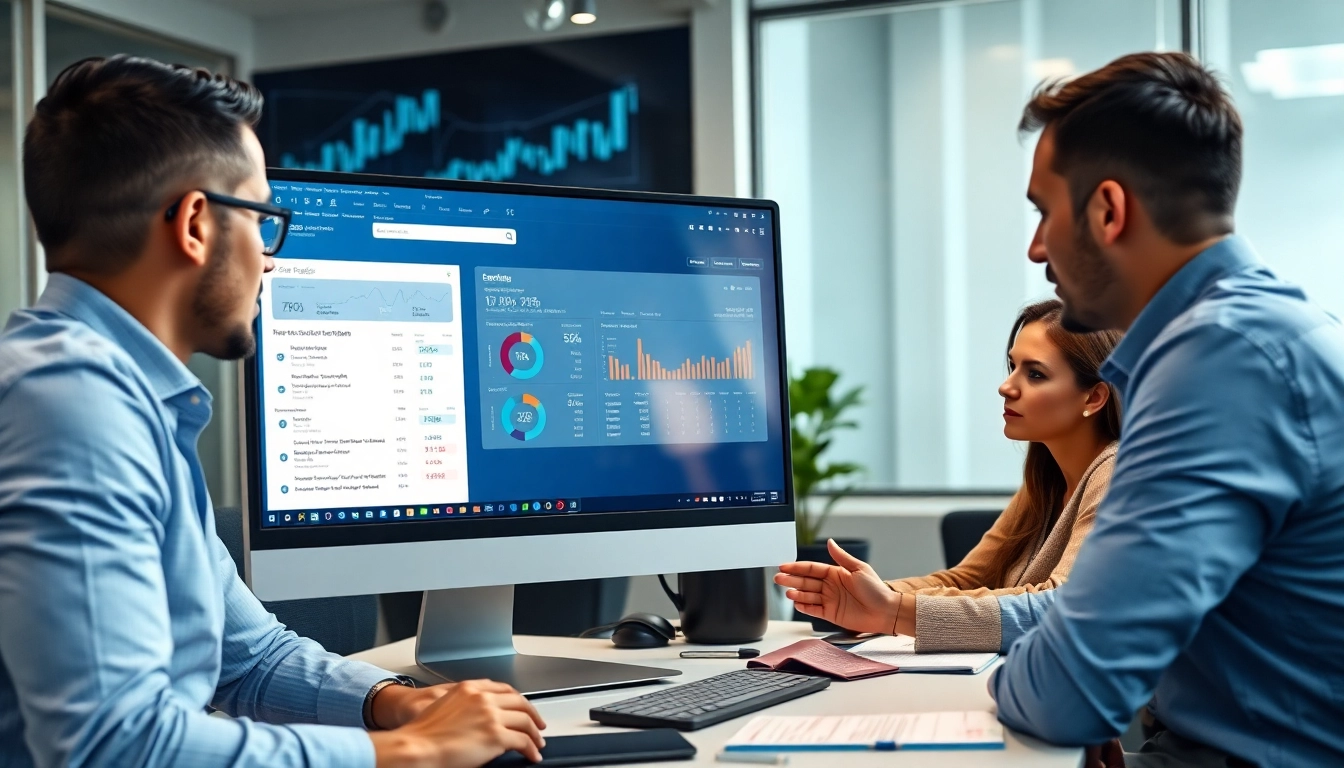 Utilizing a linkedin scraping tool for data extraction with a professional team in action.