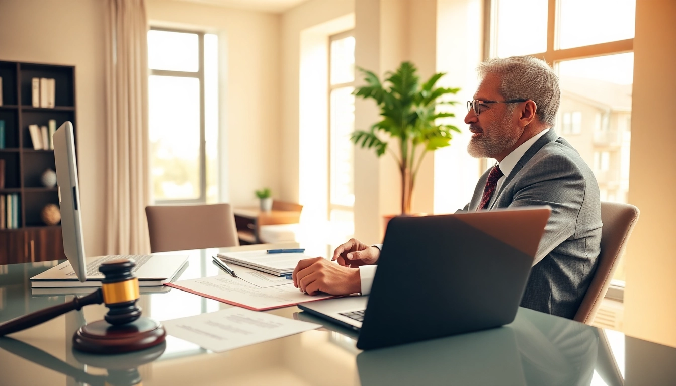 Clearwater truck accident attorney discussing case with client in an inviting office setting.