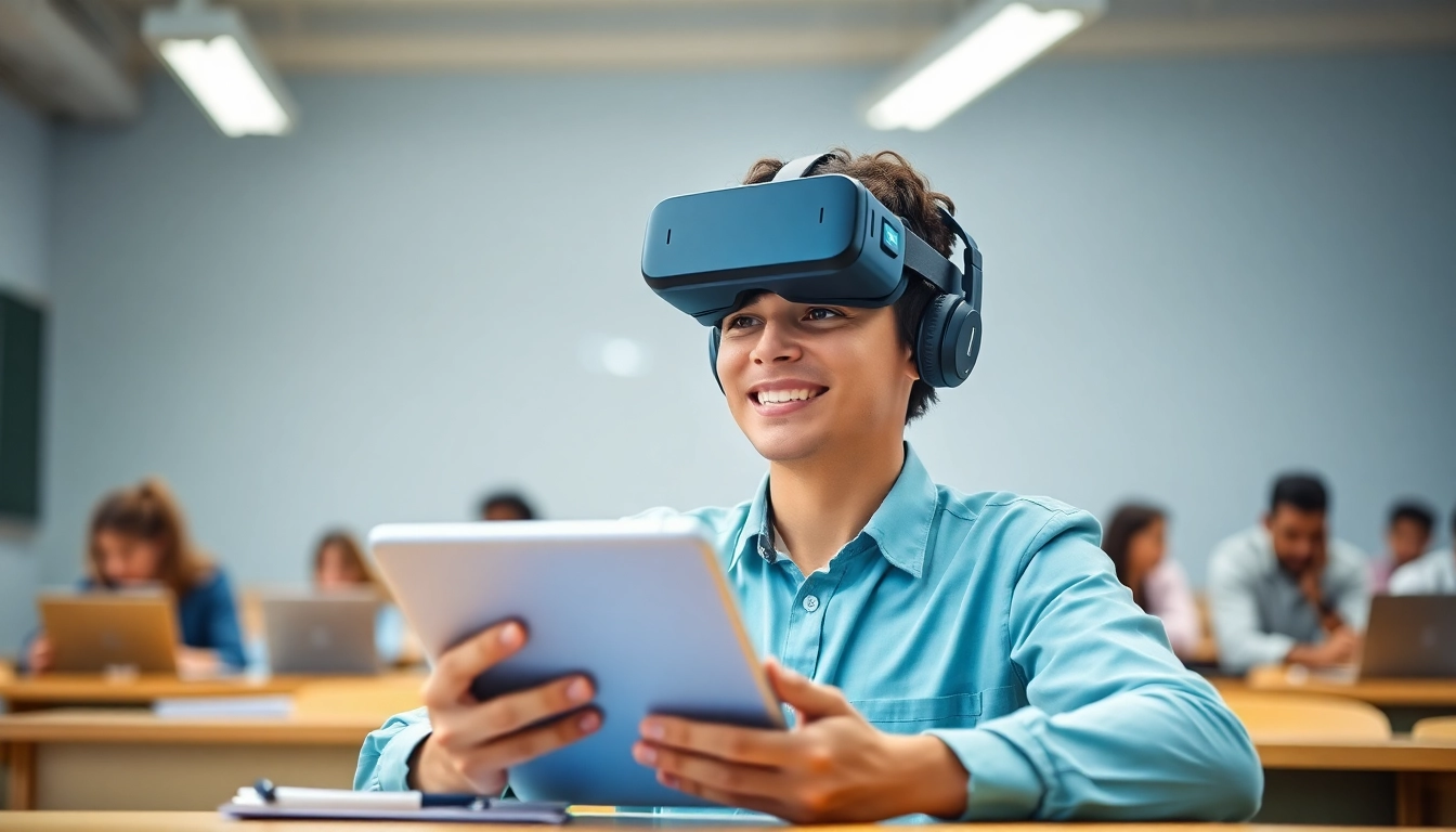 Showcasing alternatives to traditional exam in a modern classroom with innovative study tools.