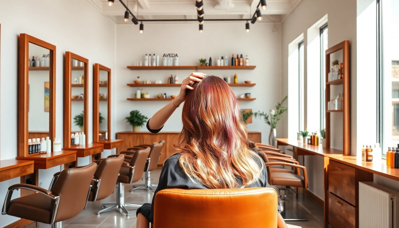 Experience the best hair salon in San Diego with a vibrant hair styling scene featuring Aveda products and professional artistry.