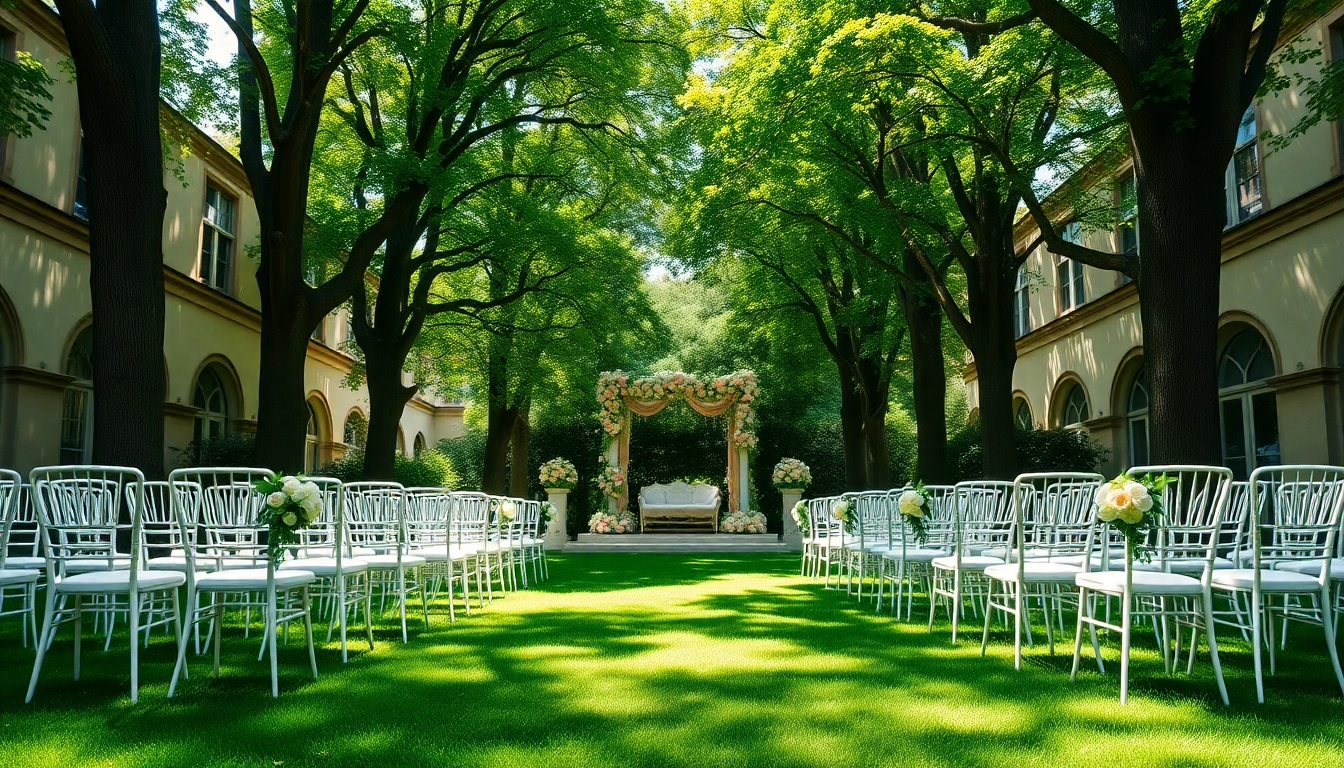 Stunning Jacksonville Wedding Venue with elegant floral decorations and guest seating.
