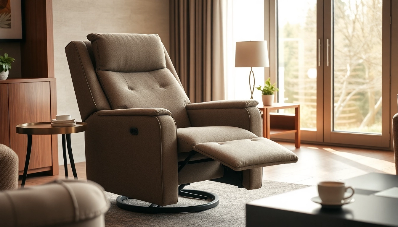 Lift chair for tall person showcased in a cozy living room, emphasizing comfort and design.