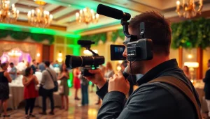 Capture memorable moments with event videography services at lively celebrations.