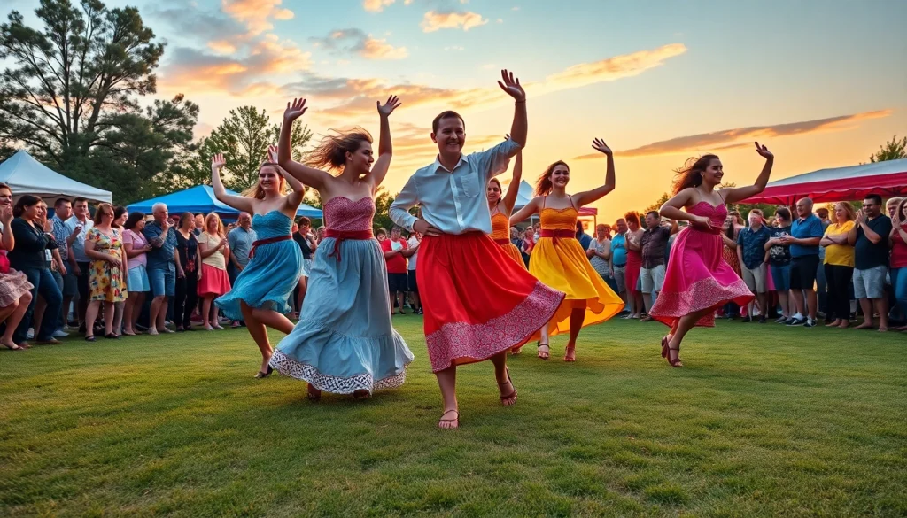 Experience vibrant Carolina Dance performance with dynamic movements and lively atmosphere.
