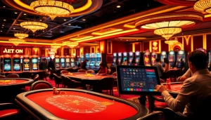 Experience the thrilling atmosphere of THABET VEGAS where players strategize and win big in various casino games.