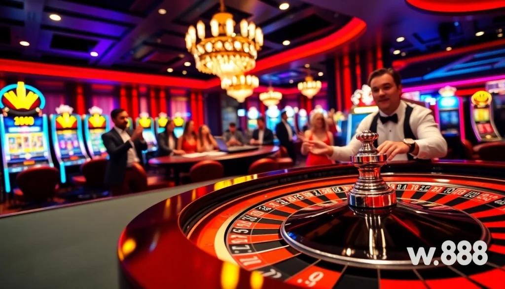 Win big with link to w88 at a luxurious casino table brimming with excitement.