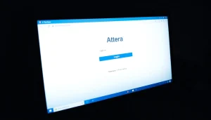 Atera login screen showcasing login form features and a clean interface.