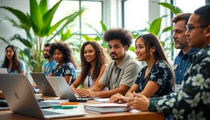 Students engaged in training at hawaii trade schools showcase diverse learning environments.