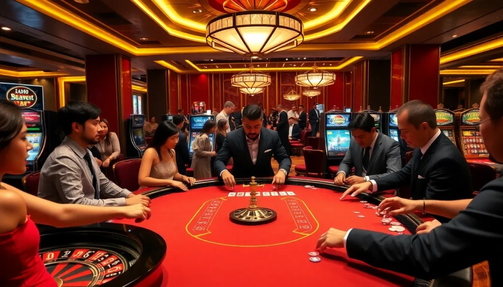 Experience the thrill of BK8 Casino with exciting table games and bright lights.