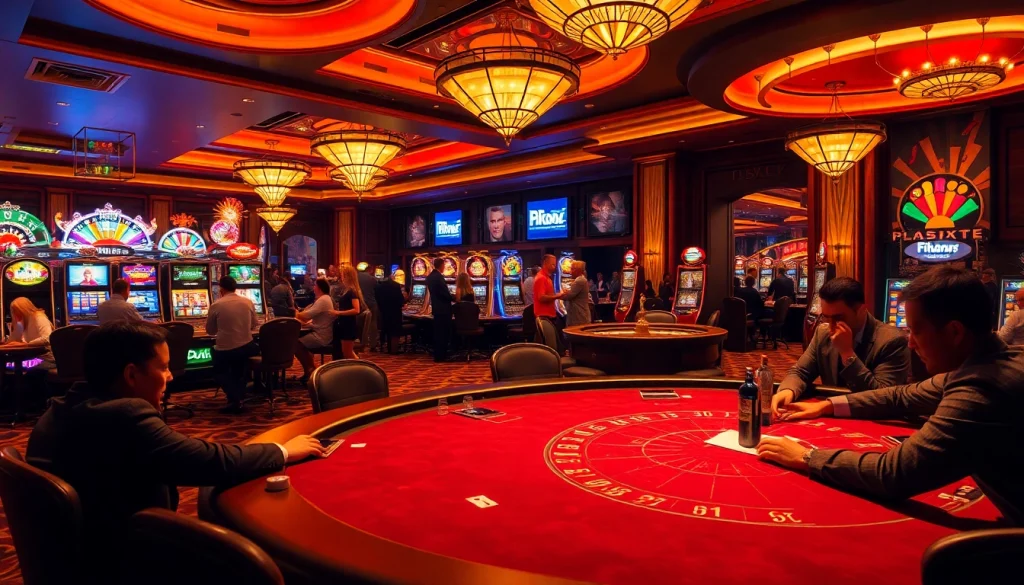 Engaging scene showcasing gambling excitement with lk21 indoxxi themes, rich casino details and players at a poker table.