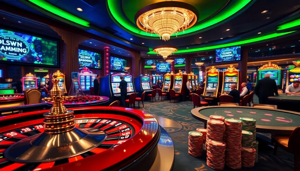 Players engaging at a roulette wheel amidst vivid casino decor with hidden wiki onion elements illustrating safe gambling.