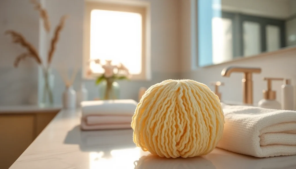 Using the best back loofah for an invigorating bath experience in a serene setting.