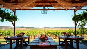 Stunning northern california wedding venues with beautiful vineyard setting and elegant decorations.